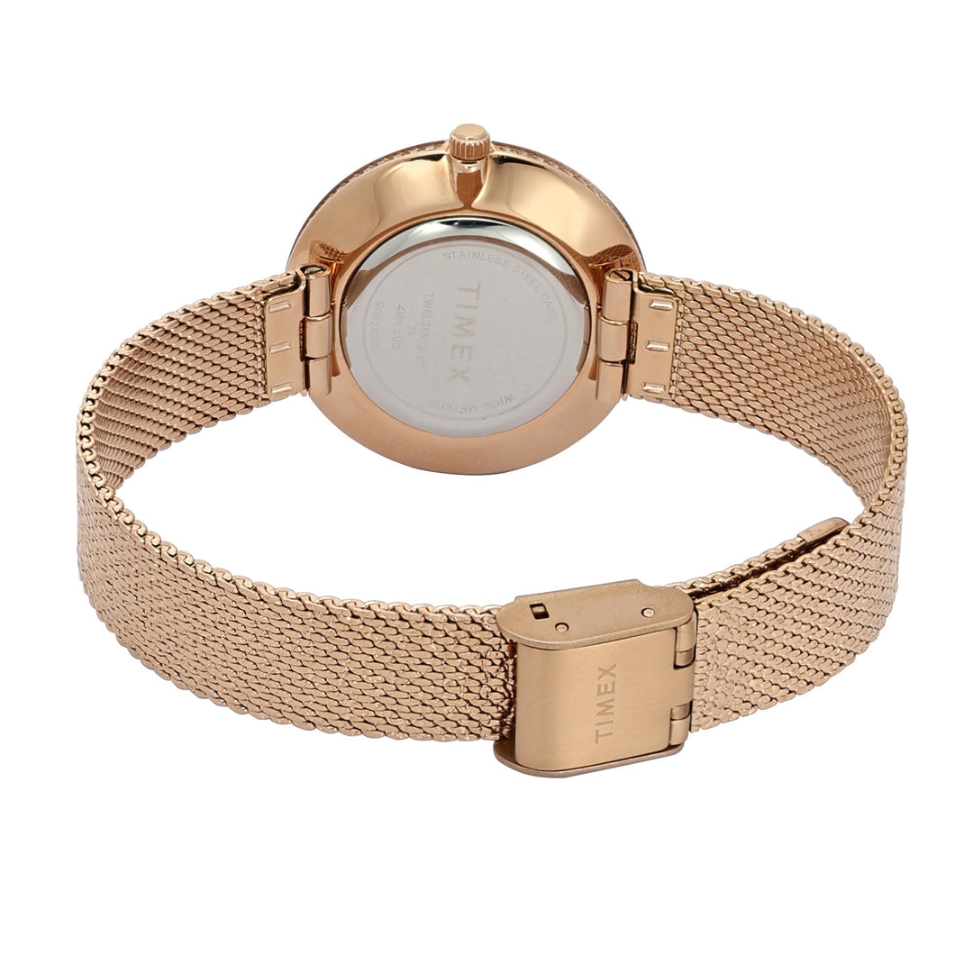 TIMEX Women White Round Dial Analog Watch - TWEL21502