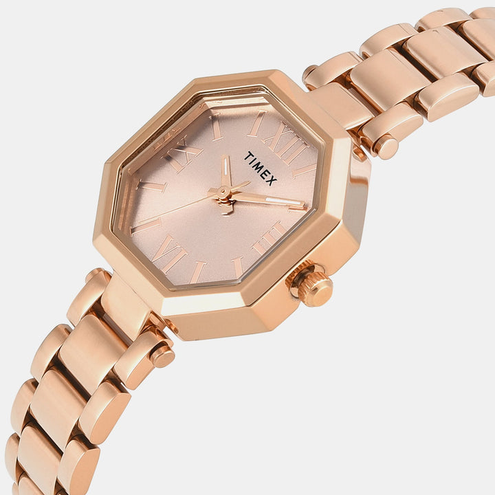 Timex TWEL26903 Rose Gold Dial Women&