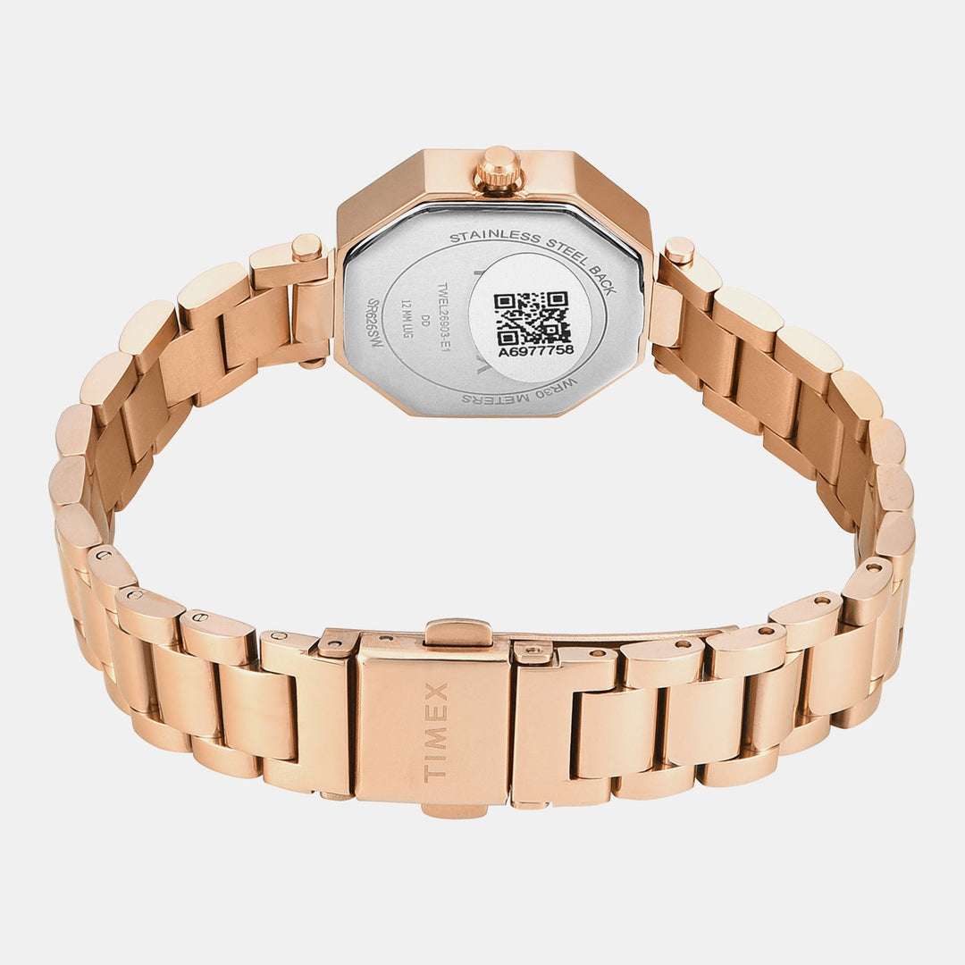 Timex TWEL26903 Rose Gold Dial Women&