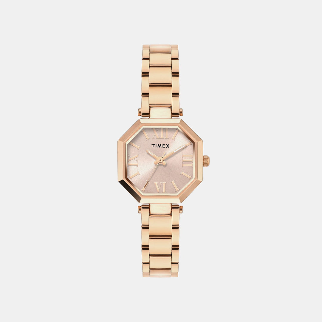 Timex TWEL26903 Rose Gold Dial Women&