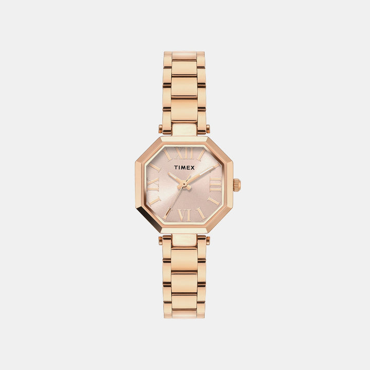 Timex TWEL26903 Rose Gold Dial Women&