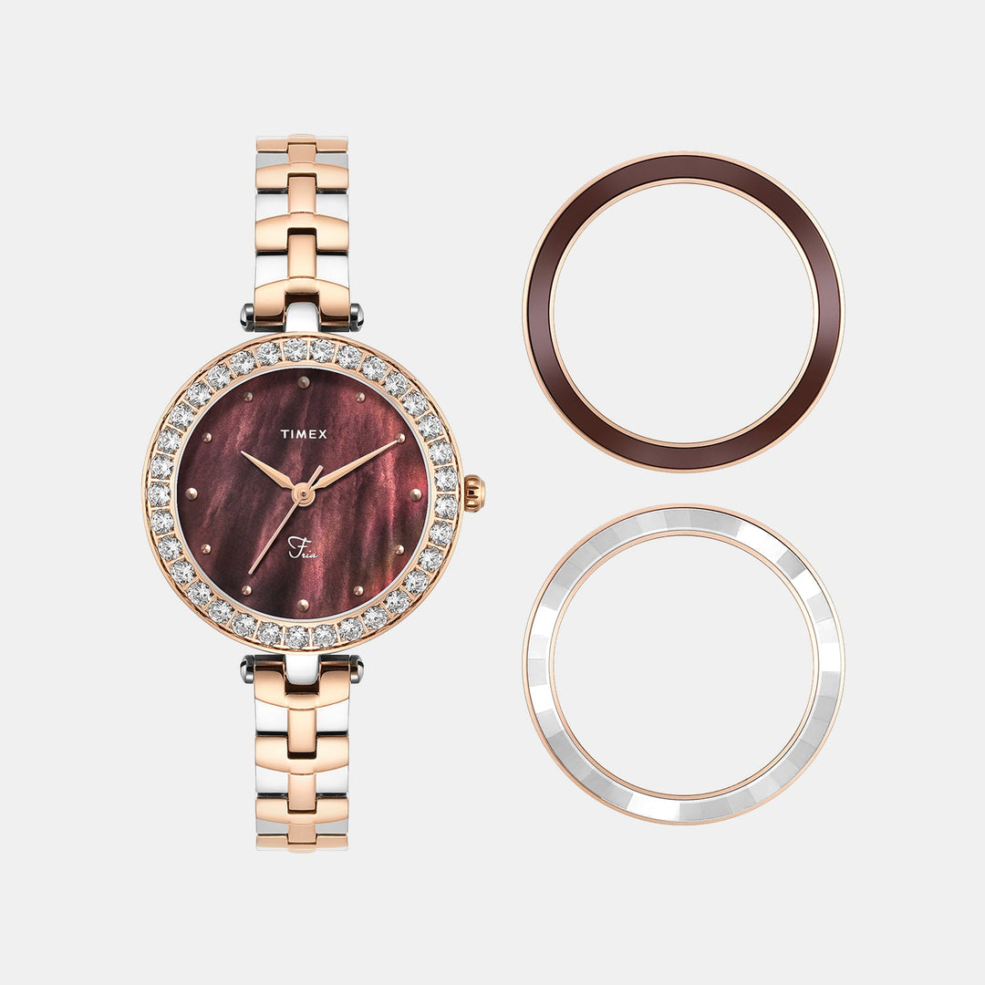 Timex TWEL29201 Mother Of Pearl Dial Women&