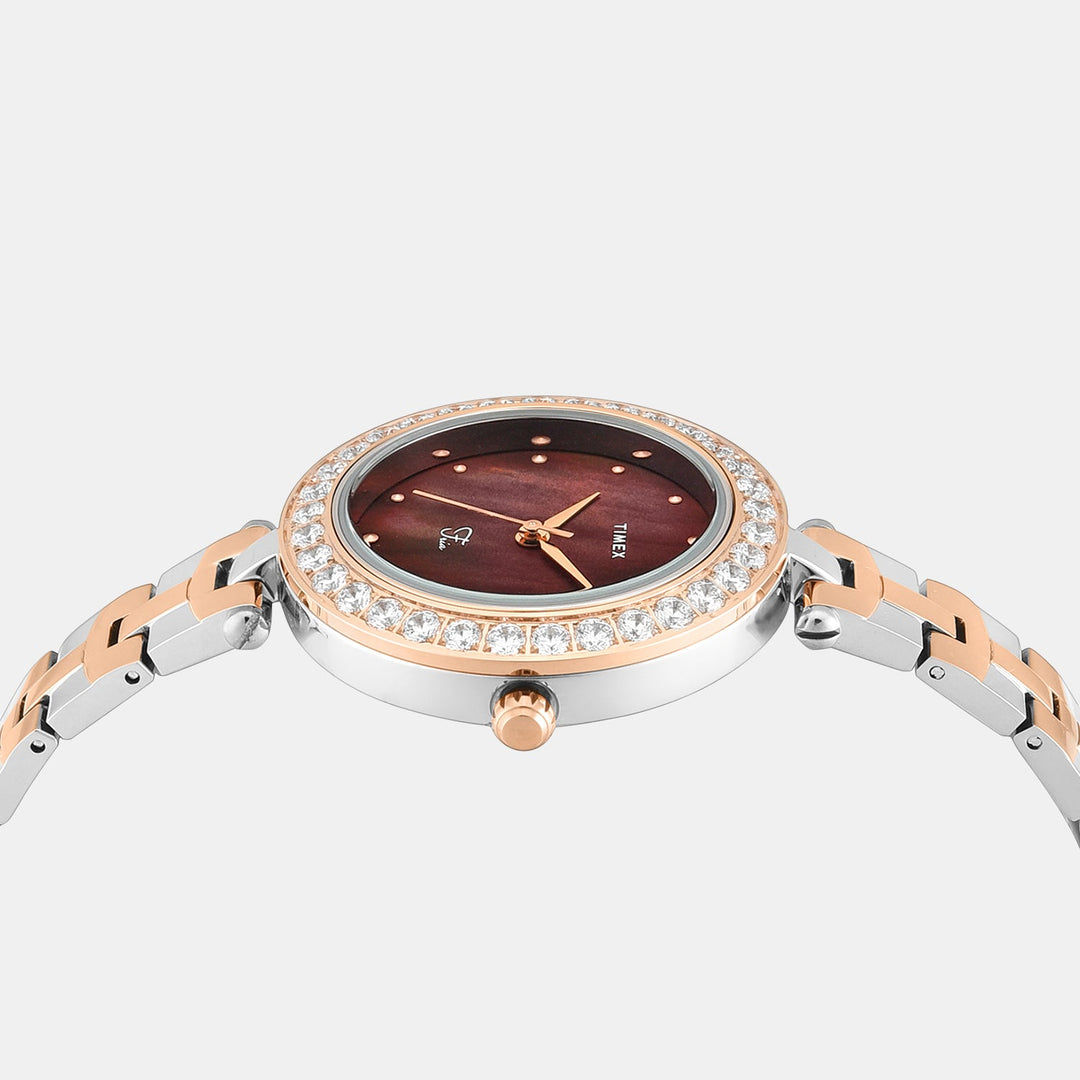 Timex TWEL29201 Mother Of Pearl Dial Women&