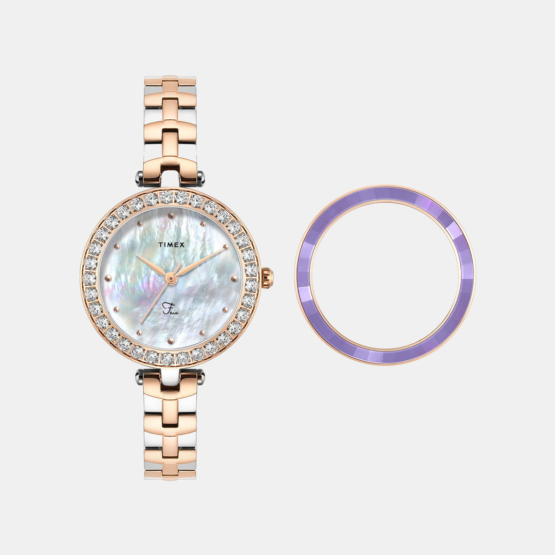 Timex TWEL29202 Mother Of Pearl Dial Women&