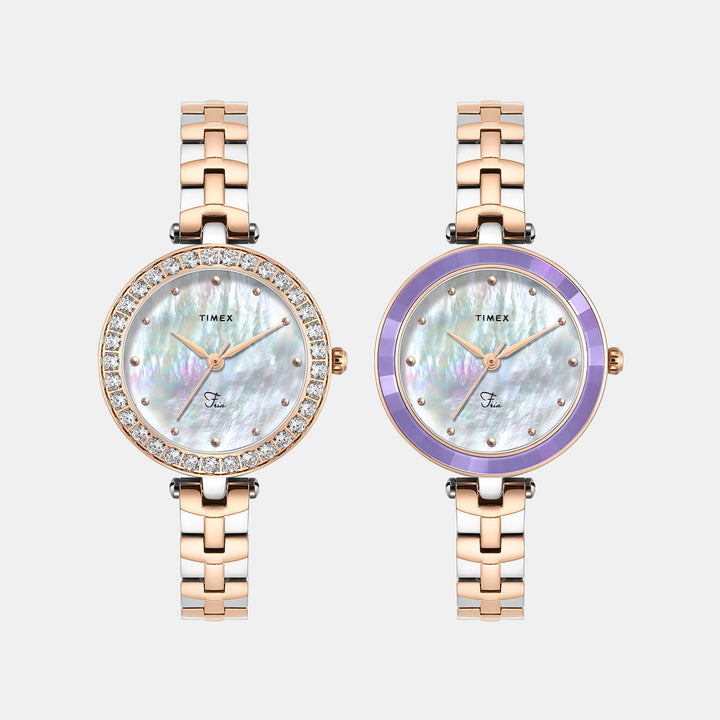 Timex TWEL29202 Mother Of Pearl Dial Women&