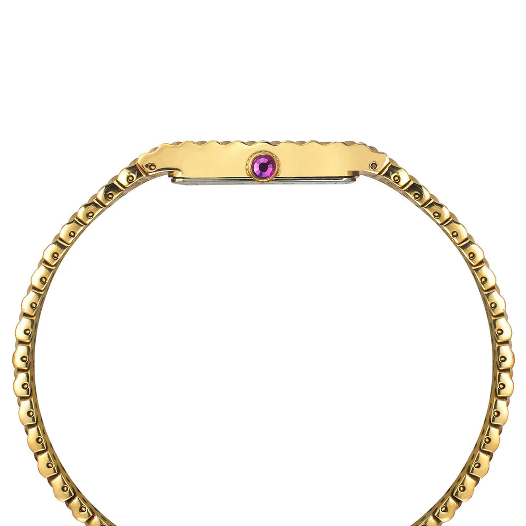 TIMEX Fria Women Mother of Pearl Black Rectangle Dial Analog Watch - TWEL77706