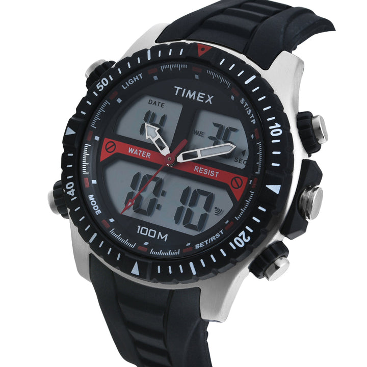 Timex Men Analog-Digital Round Dial Watch- TWESK3400T