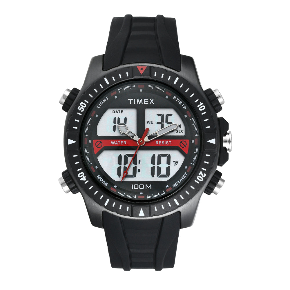 Timex Men Analog-Digital Round Dial Watch- TWESK3401T