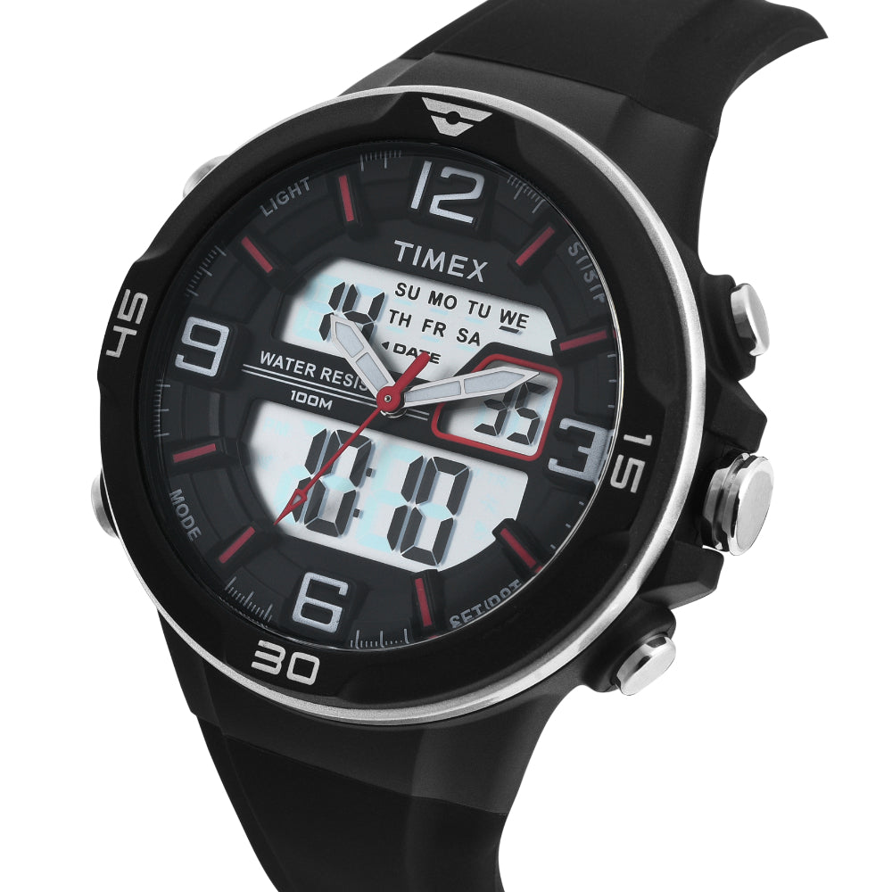 Timex Men Analog-Digital Round Dial Watch- TWESK3500T