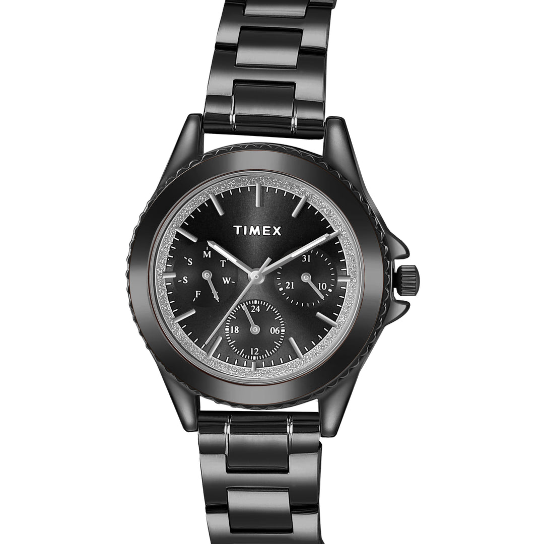 TIMEX Women Black Round Dial Analog Watch - TWHL35SMU08