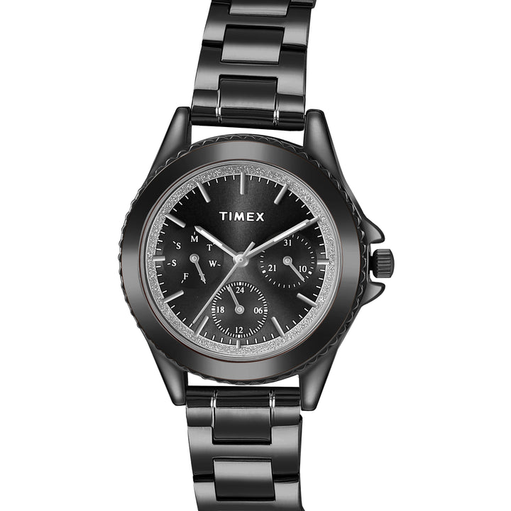 TIMEX Women Black Round Dial Analog Watch - TWHL35SMU08