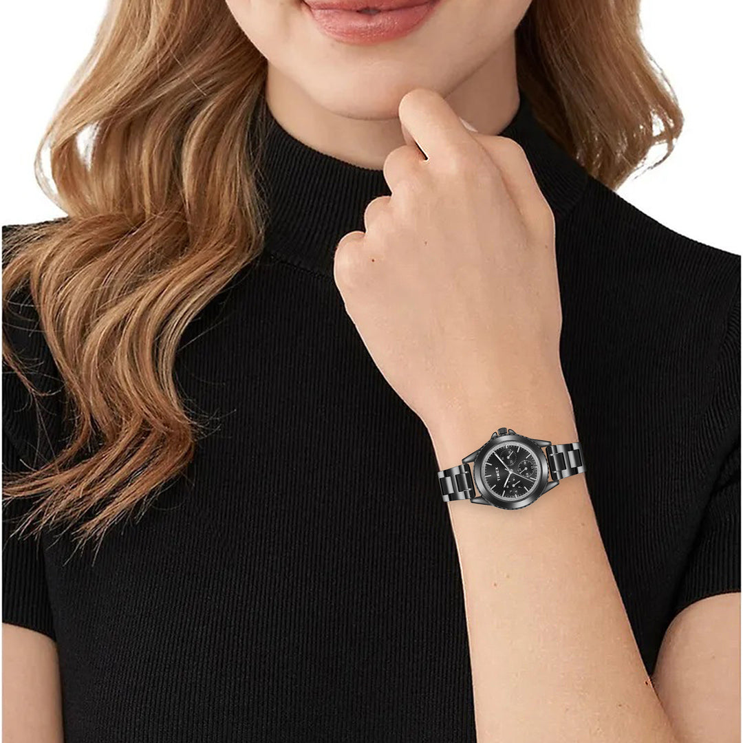 TIMEX Women Black Round Dial Analog Watch - TWHL35SMU08