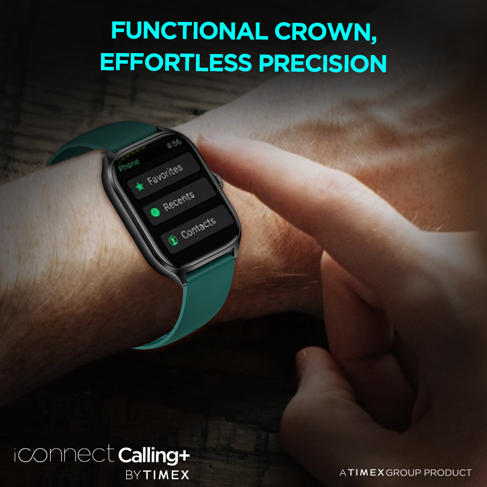 Timex IConnect Calling+ 2.01"(5.10 cm) TFT Display With Bluetooth Calling | Versatile Activity Tracker With 100+ Sports Modes smartwatch-TWIXW505T