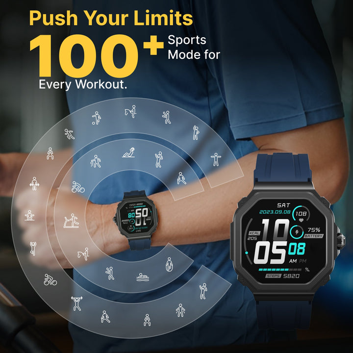 TIMEX Smart Nova 1.43"(3.6cm) AMOLED Display With Functional Crown And BT Calling Smartwatch For Unisex - TWTXW1001T