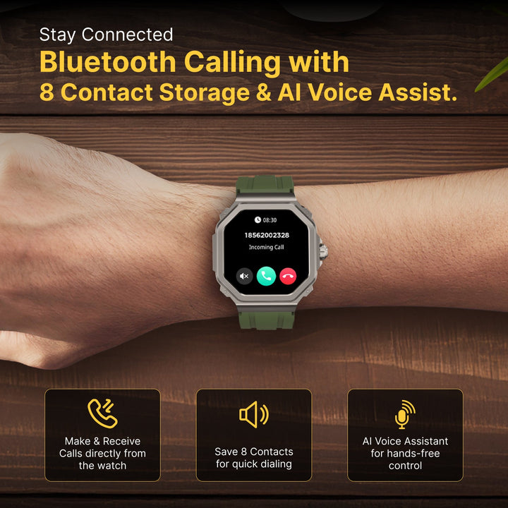 TIMEX Smart Nova 1.43"(3.6cm) AMOLED Display With Functional Crown And BT Calling Smartwatch For Unisex - TWTXW1002T