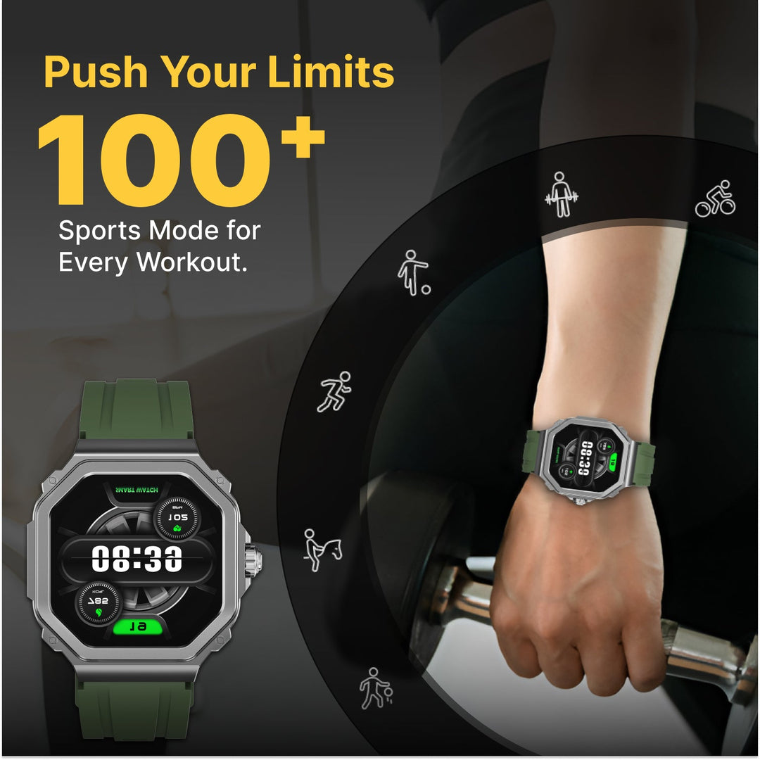 TIMEX Smart Nova 1.43"(3.6cm) AMOLED Display With Functional Crown And BT Calling Smartwatch For Unisex - TWTXW1002T