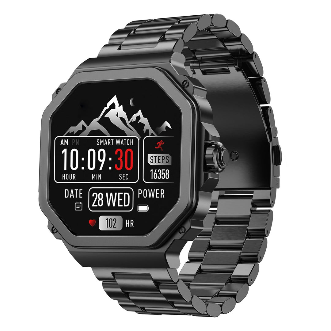 TIMEX Smart Nova 1.43"(3.6cm) AMOLED Display With Functional Crown, Stainless Steel Bracelet And BT Calling Smartwatch For Unisex - TWTXW1003T