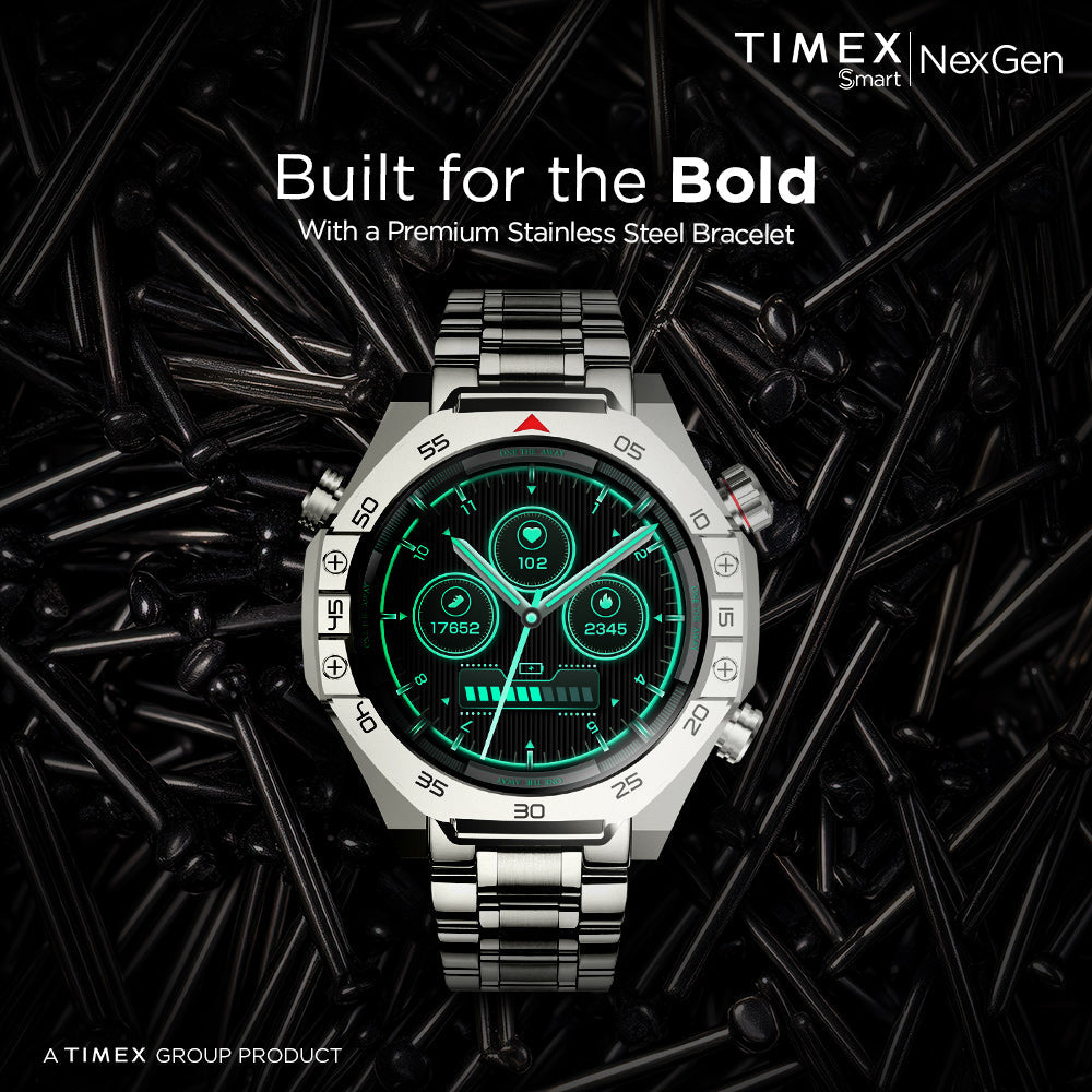 Timex Smart NexGen 1.43"(3.6cm) Display with Functional Crown and BT Calling Smartwatch For Unisex - TWTXW701T