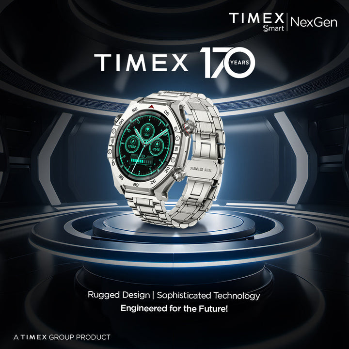 Timex Smart NexGen 1.43"(3.6cm) Display with Functional Crown and BT Calling Smartwatch For Unisex - TWTXW701T