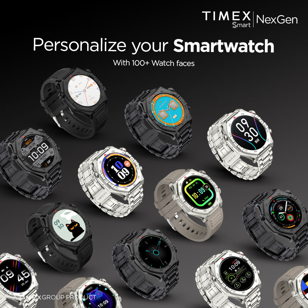 Timex Smart NexGen 1.43"(3.6cm) Display with Functional Crown and BT Calling Smartwatch For Unisex - TWTXW702T