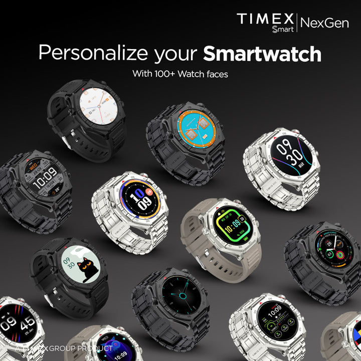 Timex Smart NexGen 1.43"(3.6cm) Display with Functional Crown and BT Calling Smartwatch For Unisex - TWTXW702T