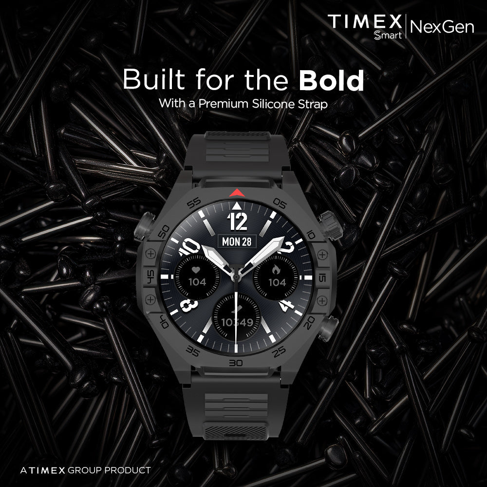 Timex Smart NexGen 1.43"(3.6cm) Display With Functional Crown And BT Calling Smartwatch For Unisex - TWTXW702T