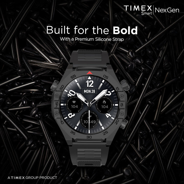 Timex Smart NexGen 1.43"(3.6cm) Display With Functional Crown And BT Calling Smartwatch For Unisex - TWTXW702T