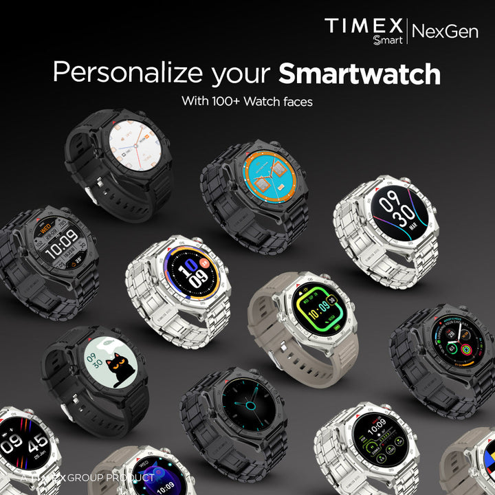 Timex Smart NexGen 1.43"(3.6cm) Display with Functional Crown and BT Calling Smartwatch For Unisex - TWTXW703T