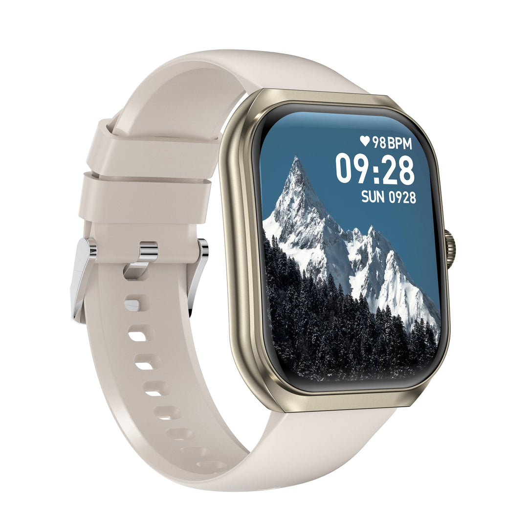 Timex Smart Progen 1.95" (4.95 cm) Curved AMOLED Display with Functional Crown and BT Calling Smartwatch For Unisex - TWTXW801T