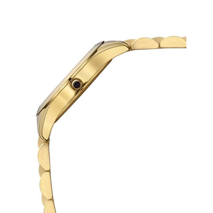 Balmain Women's Gold-Toned Stainless Steel Embellished Green Dial Analogue Watch