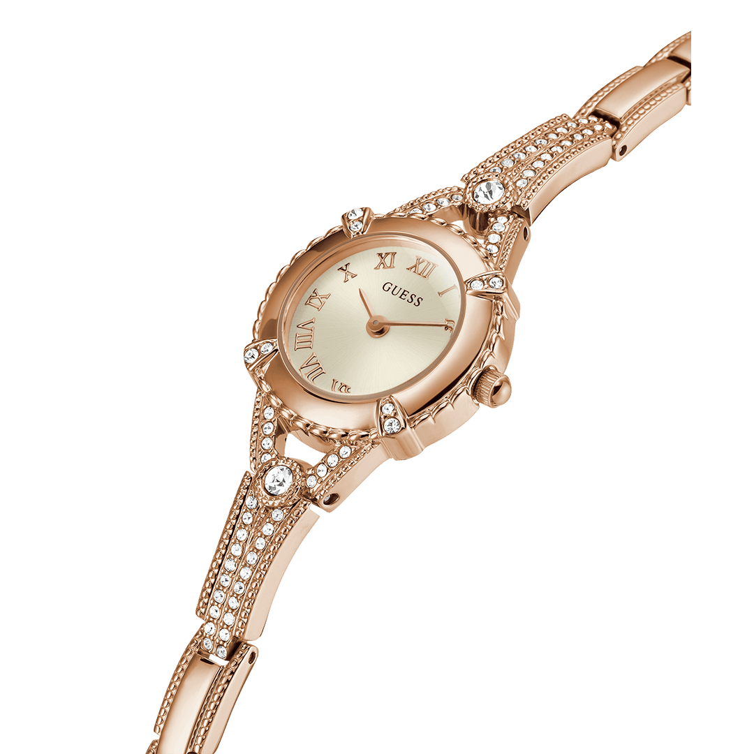 GUESS Ladies Rose Gold Tone Analog Watch