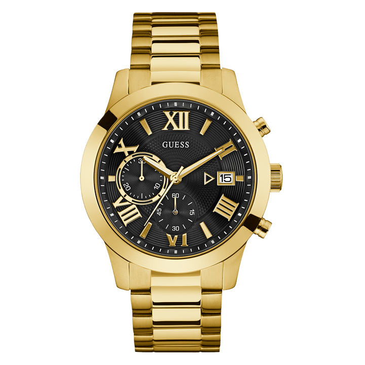 GUESS Mens Gold Tone Chronograph Watch