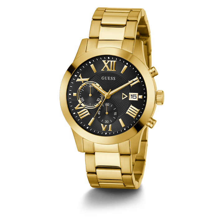 GUESS Mens Gold Tone Chronograph Watch