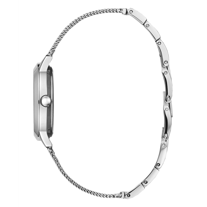 GUESS Ladies Silver Tone Analog Watch