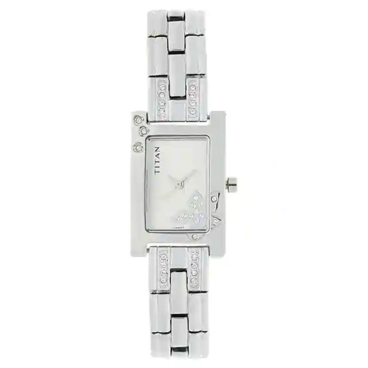 Titan Raga Silver Dial Metal Strap Watch NL9716SM01 (J966A)