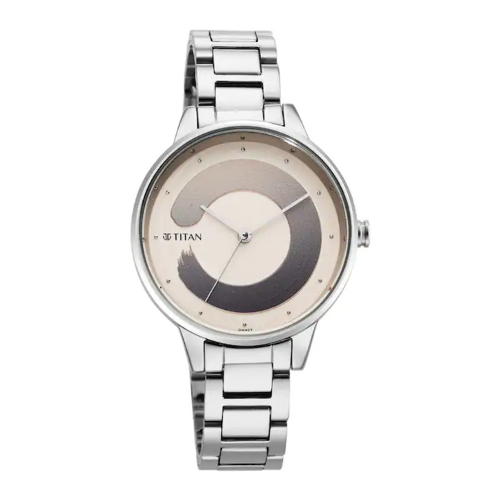 TITAN Purple Glam It Up Brown Dial Stainless Steel Strap Watch 2648SM06 / NS2648SM06