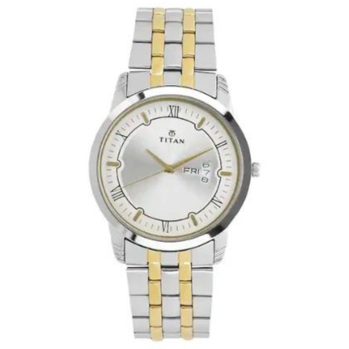 Titan NU1774BM01 Silver Dial Men&