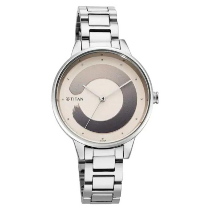 TITAN Purple Glam It Up Brown Dial Stainless Steel Strap Watch 2648SM06 / NS2648SM06