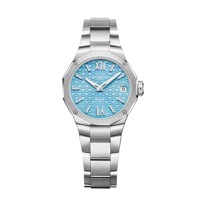 Baume &amp; Mercier RIVIERA10811 Ladies Quartz Watch Blue Dial
