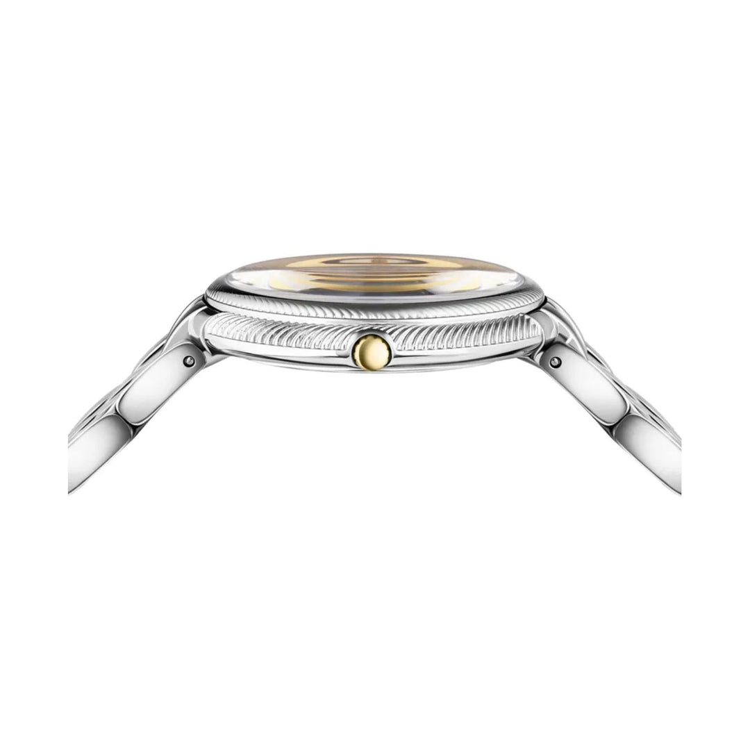 Versace New Thea Silver Round Dial Quartz Analog Women Watch