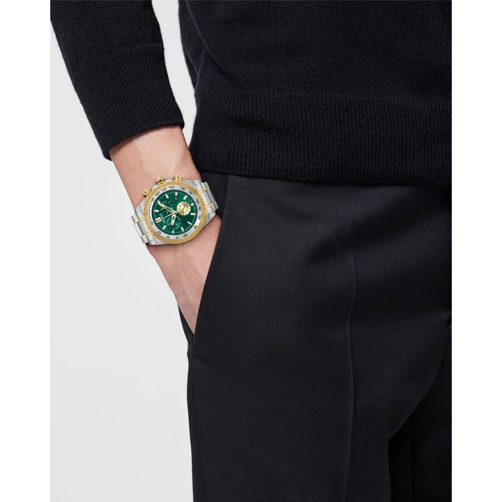 Versace Chrono X Green Round Dial Quartz Analog Men Watch