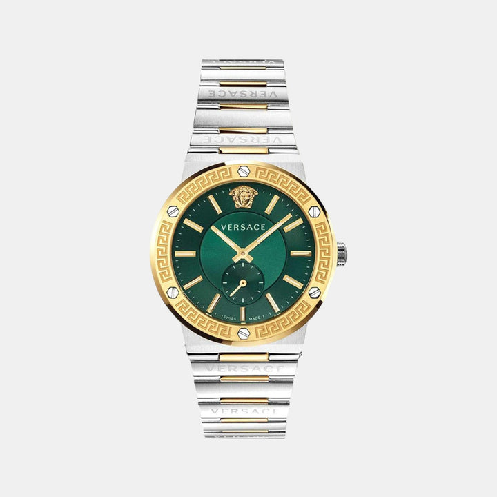 Versace Men's Green Analog Stainless Steel Watch VEVI00420