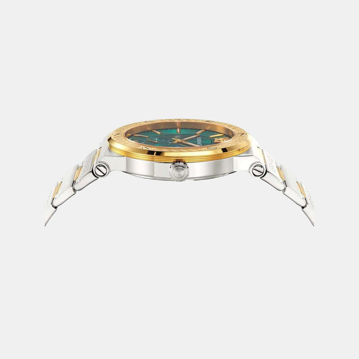 Versace Men's Green Analog Stainless Steel Watch VEVI00420