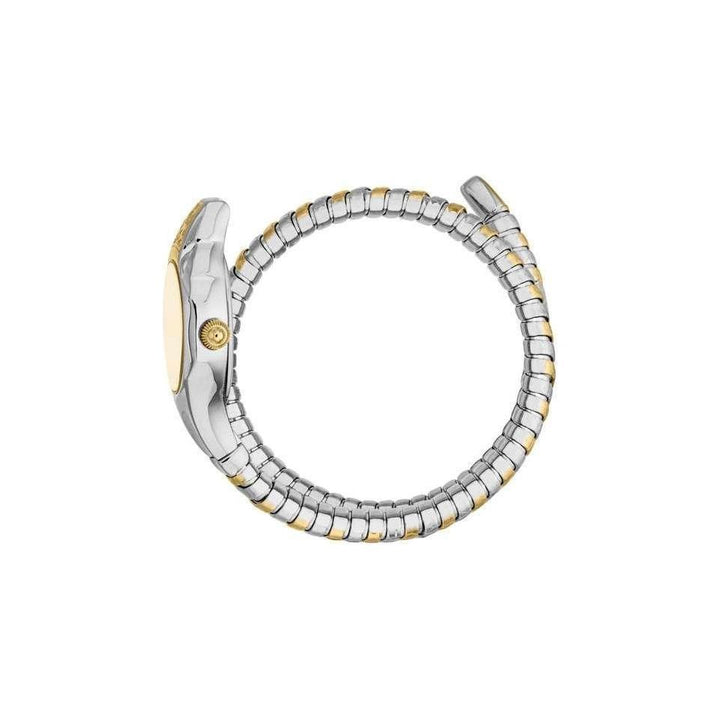 Stylish Just Cavalli Fiore Champagne Dial Stainless Steel Watch