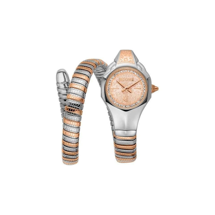 Just Cavalli Fiore Rose Gold Dial Stainless Steel Women's Watch
