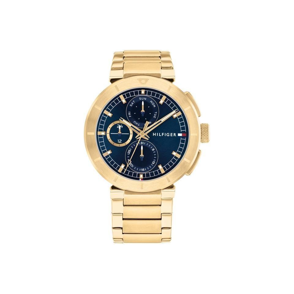 TOMMY HILFIGER Drop2 44 mm Blue Dial Stainless Steel Watch for Men
