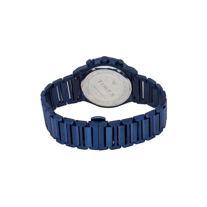TIMEX Men E Class Watch with Blue Dial and Blue Stainless Steel Bracelet - TWEG24801