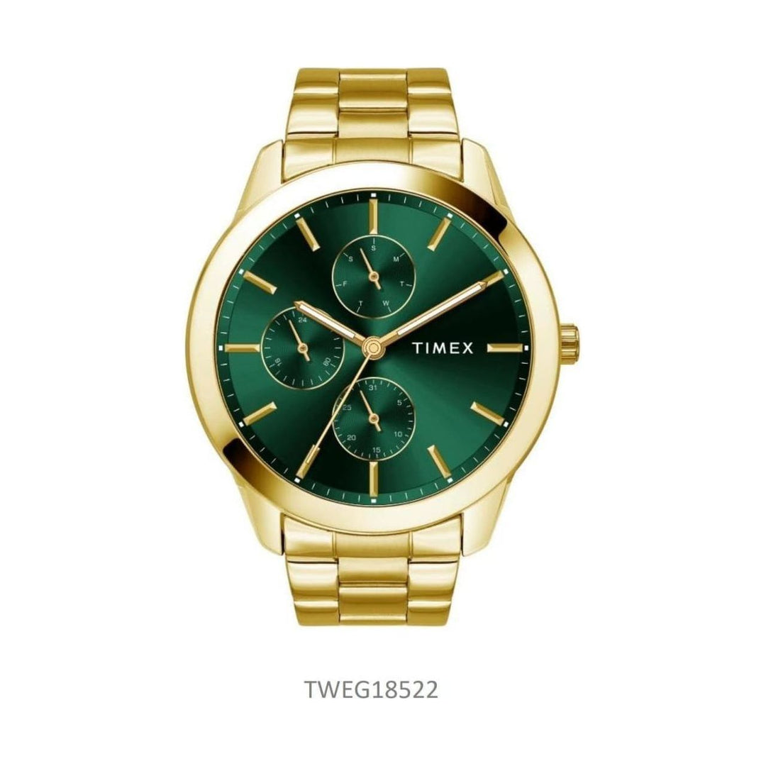 Timex Round Green 45mm Dial  Astrological Men's Watch TWEG18522