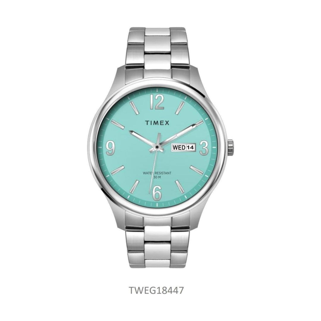 Timex Tiffany Blue Round Date/Day Dial Men's Watch TWEG18447