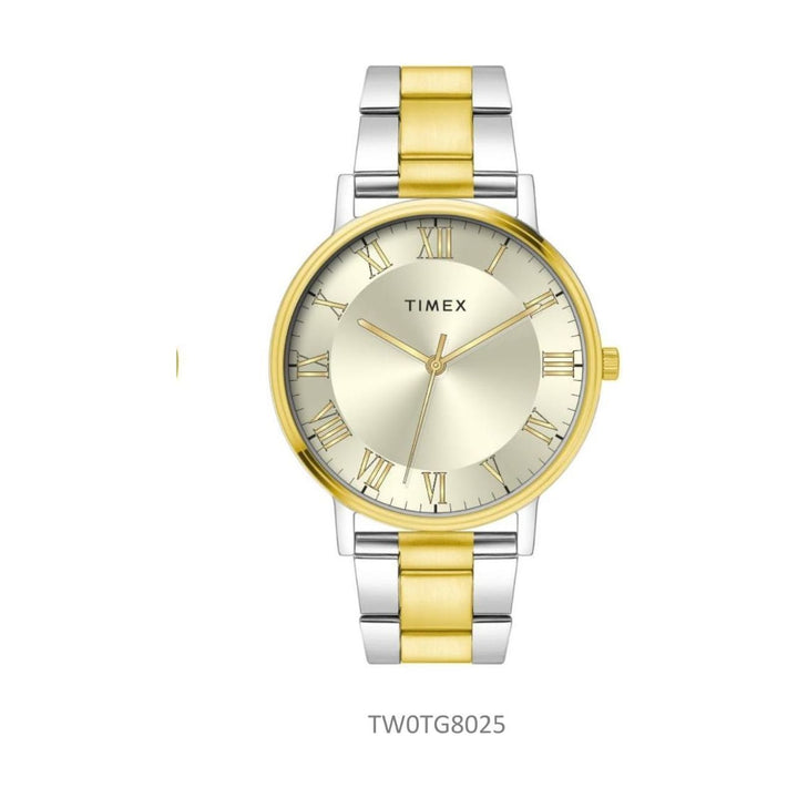 Timex Roman Champ Dial St Steel Bracelet Men's Watch TW0TG8025